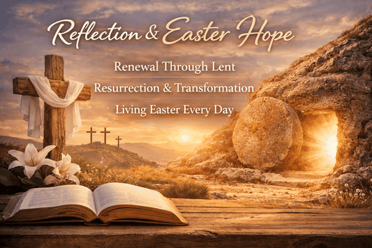 Open Bible with a lit candle symbolizing Easter renewal and resurrection hope for everyday life