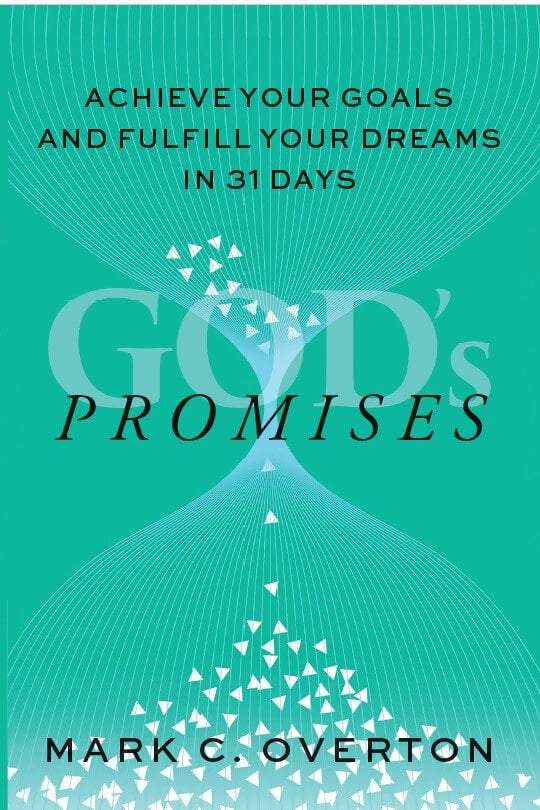 Book cover of "God's Promises" by Mark C. Overton, highlighting spiritual resilience in 31 days.