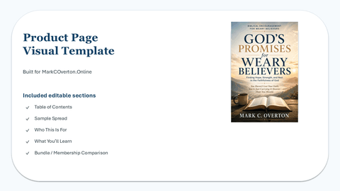God's Promises for Weary Believers: Finding Hope, Strength, and Rest in the Faithfulness of God